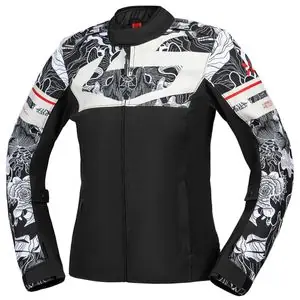 Alennettu Hinta IXS RAPID-STX 2.1 NAISETTA Moottoripyörätakki - Musta / Harmaa