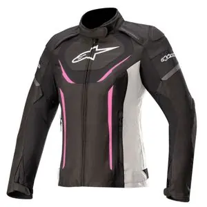 Alpinestars STELLA T-JAWS v3 WATERPROOF Moottoripyörätakki - Musta / Vaaleanpunainen Tarjoushinta