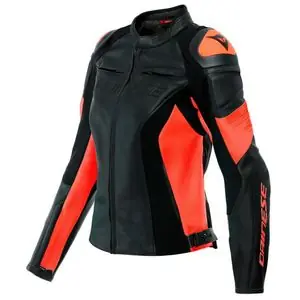 Dainese RACING 4 LADY Moottoripyörätakki - Musta / Punainen Merkkituote