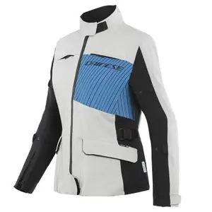 Dainese TONALE LADY D-DRY Moottoripyörätakki - Harmaa / Sininen Flash-Tarjous