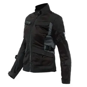 Merkkituote Dainese DESERT LADY TEX Moottoripyörätakki - Musta / Musta