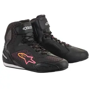 Alpinestars STELLA FASTER-3 RIDEKNIT Moottoripyörälenkkarit - Musta / Vaaleanpunainen Kampanjahinta