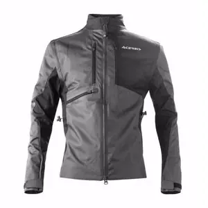 Löytö Acerbis ENDURO ONE BLACK GREY 2023 Enduro-takki - Musta / Harmaa