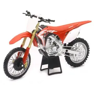 Aito Newray Moto Honda 450 CRF - Mittakaava 1/12° Miniatyyrikuva - Punainen / Musta