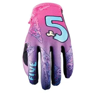 Alkuperäinen Five MXF4 - SLICE NEON PURPLE 2023 Cross-käsineet - Violetti