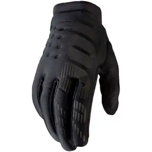 100% BRISKER CE 2023 Enduro-käsineet - Musta Halpa Hinta
