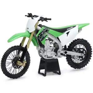 Newray Moto Kawasaki 450 KX - Mittakaava 1/12° Miniatyyrikuva - Vihreä / Vihreä Tarjoushinta