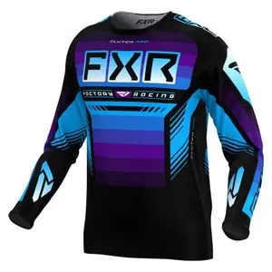 Viimeinen Mahdollisuus FXR CLUTCH PRO 24 2024 Cross-paita - Musta / Violetti