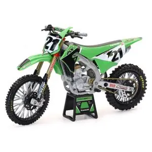 Newray Moto Kawasaki 450 KX Jason ANDERSON - Echelle 1/12° Miniatyyrikuva - Vihreä / Vihreä Älä Missaa