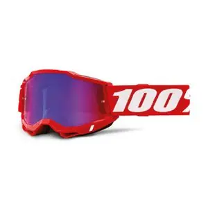 100% ACCURI 2 - RED - ROUGE/BLEU - ENFANT Cross-maski - Musta / Punainen Bestseller
