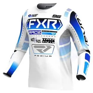 Vain Rajoitetun Ajan FXR PODIUM MX 25 2025 Cross-paita - Valkoinen / Sininen
