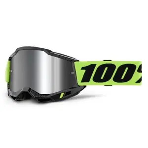 100% ACCURI 2 Keltainen Fluori - Mirror Silver 2024 Cross-maski - Keltainen Alkuperäinen