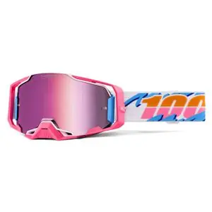 100% ARMEGA HiPER LeFreak- Mirror Rose 2026 Cross-maski - Vaaleanpunainen / Valkoinen Suoraan Valmistajalta