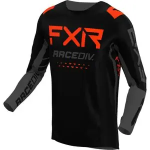 Ajankohtainen FXR PODIUM OFF-ROAD BLACK/CHAR/NUKE RED 2022 Cross-paita - Musta / Harmaa