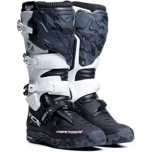 Paras Hinta TCX Boots COMP EVO 2 - MICHELIN - MUSTA VALKOINEN HARMAA 2024 Cross-kengät - Musta / Harmaa