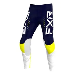Vain Tänään FXR CLUTCH PRO MIDNIGHT/WHITE/YELLOW ENFANT Cross-housut - Musta / Keltainen