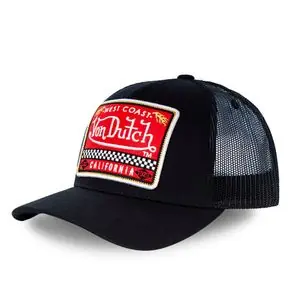 Von Dutch LÄNSIRANNIKKO Lippalakki - Musta Kausialennus