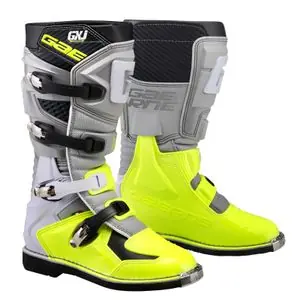 Kuuma Tarjous Gaerne GXJ GREY/YELLOW FLUO JUNIOR Cross-kengät - Harmaa / Keltainen
