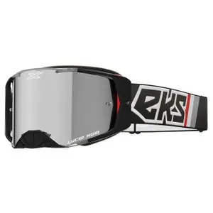 EKS LUCID BLACK 2023 Cross-maski - Valkoinen / Musta Ajankohtainen