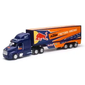 Newray Camion Team KTM Red Bull - Mittakaava 1/32° Miniatyyrikuva - Sininen / Oranssi Loppuunmyynti
