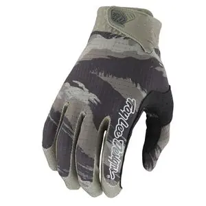 TroyLee design AIR BRUSHED CAMO ARMY GREEN 2022 Cross-käsineet - Vihreä Viimeinen Mahdollisuus