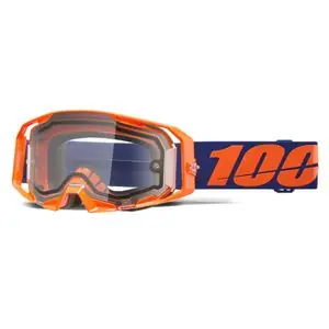 100% ARMATIC ENDURO MOTO - Kirkas Näyttö 2026 Cross-maski - Oranssi / Sininen Eniten Myyty