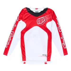 Heti Saatavilla TroyLee design GP PRO FRAMES 2026 Cross-paita - Valkoinen / Punainen