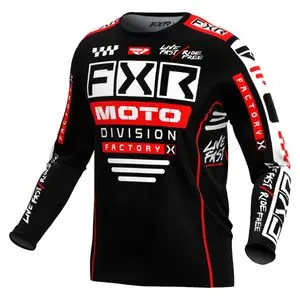Uusi Malli FXR PODIUM GLADIATOR 24 2024 Cross-paita - Musta / Punainen