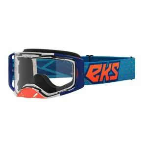 EKS LUCID CYAN/FLO ORANGE - CLEAR 2023 Cross-maski - Sininen / Oranssi Eniten Myyty