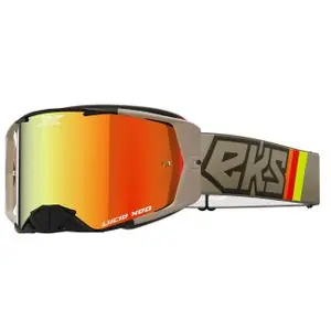 Edullinen EKS LUCID BLACK TAN - RED MIRROR 2023 Cross-maski - Musta