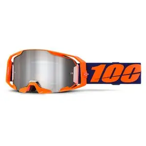 Viimeinen Mahdollisuus 100% ARMATIC - Ecran Mirror Silver 2025 Cross-maski - Oranssi