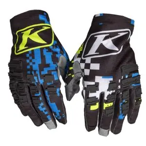 KLIM XC LITE DIGITAL CHAOS BLUE 2022 Cross-käsineet - Sininen / Monivärinen Älä Missaa