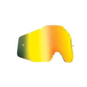 Uusi Kokoelma FMF VISION IRIDIUM POUR MASQUE YOUTH Näyttömaski - Keltainen / Iridium