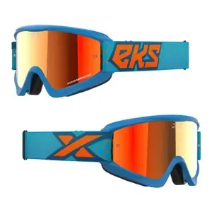 EKS GOX FLAT OUT - RED MIRROR 2024 Cross-maski - Sininen / Oranssi Ajankohtainen
