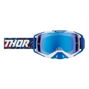 Ilmainen Palautus Thor ACTIVATE STRIPES 2027 Cross-maski - Punainen / Valkoinen