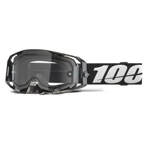 100% ARMATIC ENDURO MOTO - Ecran Clair 2026 Cross-maski - Musta Osta Verkossa