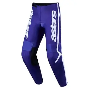 Ajankohtainen Alpinestars FLUID - APEX V2 2027 Cross-housut - Sininen / Valkoinen