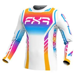 Alkuperäinen FXR VAPOR AIR 2024 Cross-paita - Valkoinen / Monivärinen