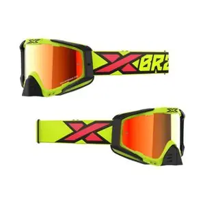 EKS EKS-S - RED MIRROR 2024 Cross-maski - Keltainen / Musta Nopea Toimitus