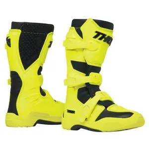 Alennettu Thor BLITZ XR - LAPSILLE Cross-kengät - Keltainen / Musta