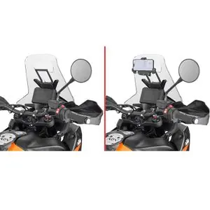 Givi GPS-telineen runko Ohjaustangon kiinnityspalkki Osta Tänään