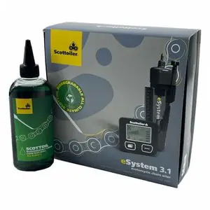 Tehdashinta Scottoiler elektroninen eSystem V3.1 + biohajoava vihreä Universal Ketjuöljy
