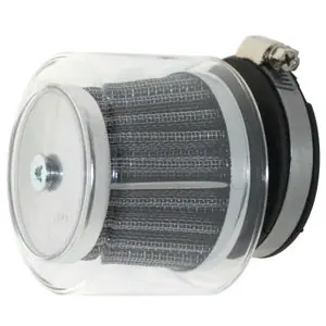 Replay SHA KN CHROME TRANSPARENT CARBU ULKOISMITAT 70mm - PITUUS 80mm Universal Ilmansuodatin Pakollinen (Must-Have)