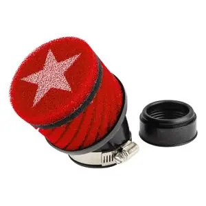 Uutuus Stage 6 RACING D 48mm CARBU PWK ROUGE Universal Ilmansuodatin
