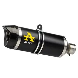 Arrow THUNDER ALU DARK CARBON PÄÄTÖS Vaimentin - Musta Tarjous
