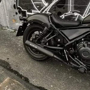 Nopea Toimitus Miller Exhaust Musta SlashCut -päällyste VaimentinHONDA 500 CMX 500 A REBEL ABS (PC56) - 2021 - 2024