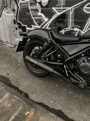 Nopea Toimitus Miller Exhaust Musta SlashCut -päällyste VaimentinHONDA 500 CMX 500 A REBEL ABS (PC56) - 2021 - 2024