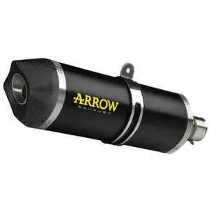 Arrow Alu dark Race-tech hiilikuitupää Vaimentin - Musta Erikoistarjous