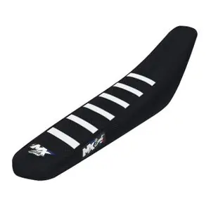 Aito MX Seat 6 ribs Satulansuojus - Musta / ValkoinenYAMAHA 65 YZ 65 - 2018 - 2026
